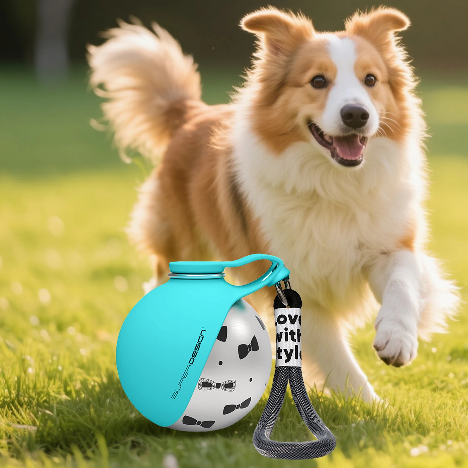 285ml Leak-Proof Spherical Pet Water Bottle, 2-in-1 Portable Dog Water Dispenser with Bowl for Travel Walking Hiking Camping - AliExpress 15 - Image 2