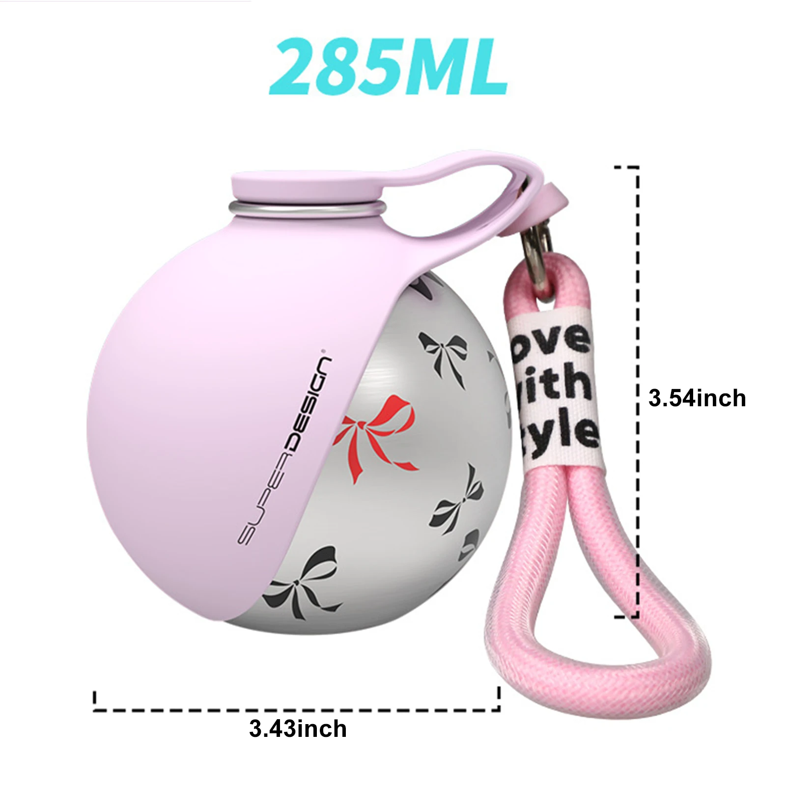 285ml Leak-Proof Spherical Pet Water Bottle, 2-in-1 Portable Dog Water Dispenser with Bowl for Travel Walking Hiking Camping - AliExpress 15 - Image 6