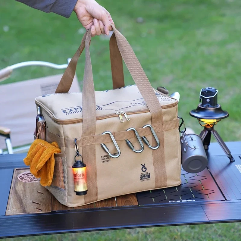 30L/42L/56L Insulated Waterproof Tactical Camping Bag Foldable Outdoor Picnic Tableware Storage Box Large Capacity Field Cookwar - AliExpress 18 - Image 3