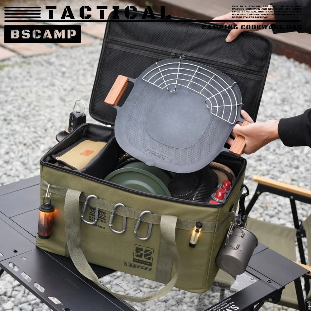30L/42L/56L Insulated Waterproof Tactical Camping Bag Foldable Outdoor Picnic Tableware Storage Box Large Capacity Field Cookwar - AliExpress 18 - Image 6