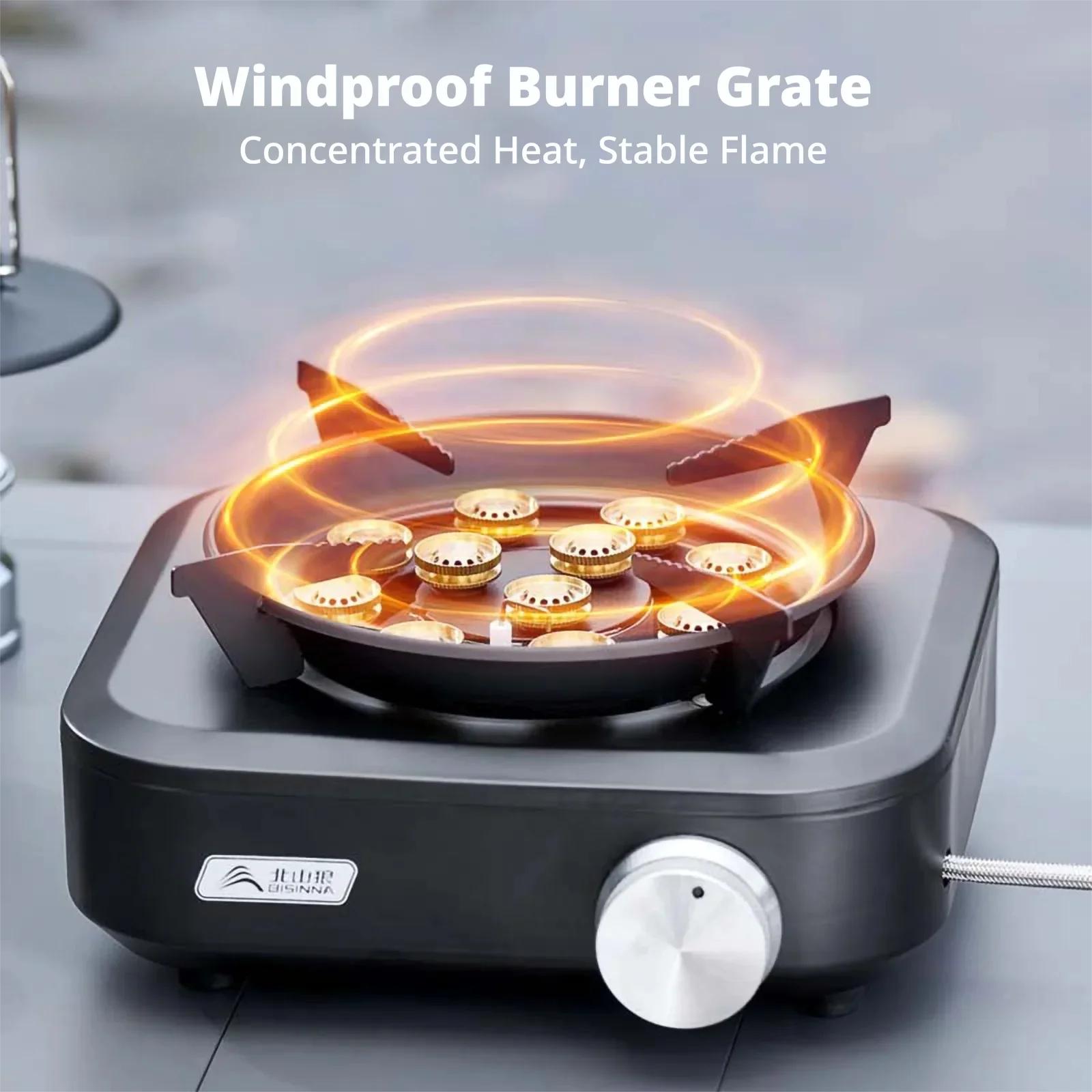 BISINNA Camping Stove 10000W High Power Split-Type Gas Burner Portable Windproof Outdoor Stove for Picnic BBQ Grill - AliExpress 18 - Image 3