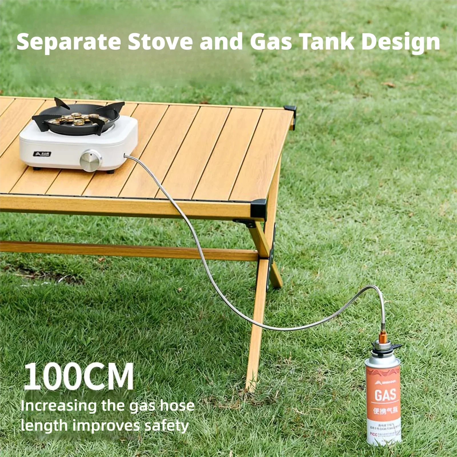BISINNA Camping Stove 10000W High Power Split-Type Gas Burner Portable Windproof Outdoor Stove for Picnic BBQ Grill - AliExpress 18 - Image 4