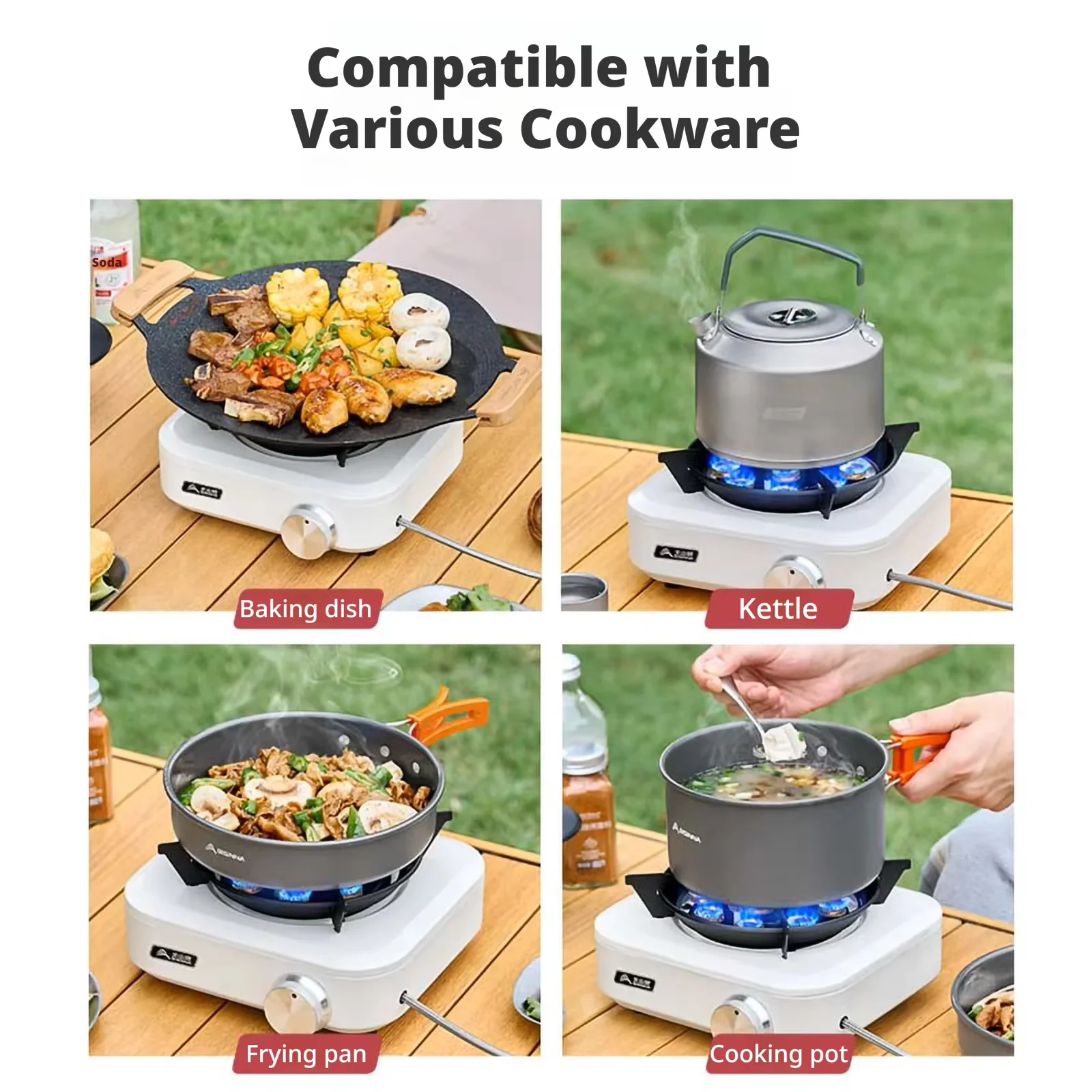 BISINNA Camping Stove 10000W High Power Split-Type Gas Burner Portable Windproof Outdoor Stove for Picnic BBQ Grill - AliExpress 18 - Image 5