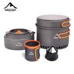 Camping Tableware Outdoor Cookware Set Pots Tourist kettle coffee cup filte Kitchen Equipment Gear Utensils Hiking Picnic Travel - AliExpress 18