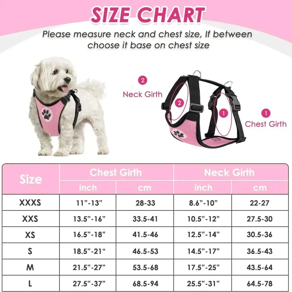 Dog Car Harness Seatbelt Set, Dog Vest Harness Adjustable with Breathable Mesh & Vehicle Safety Seat Belt Tether with Elastic - AliExpress 15 - Image 3