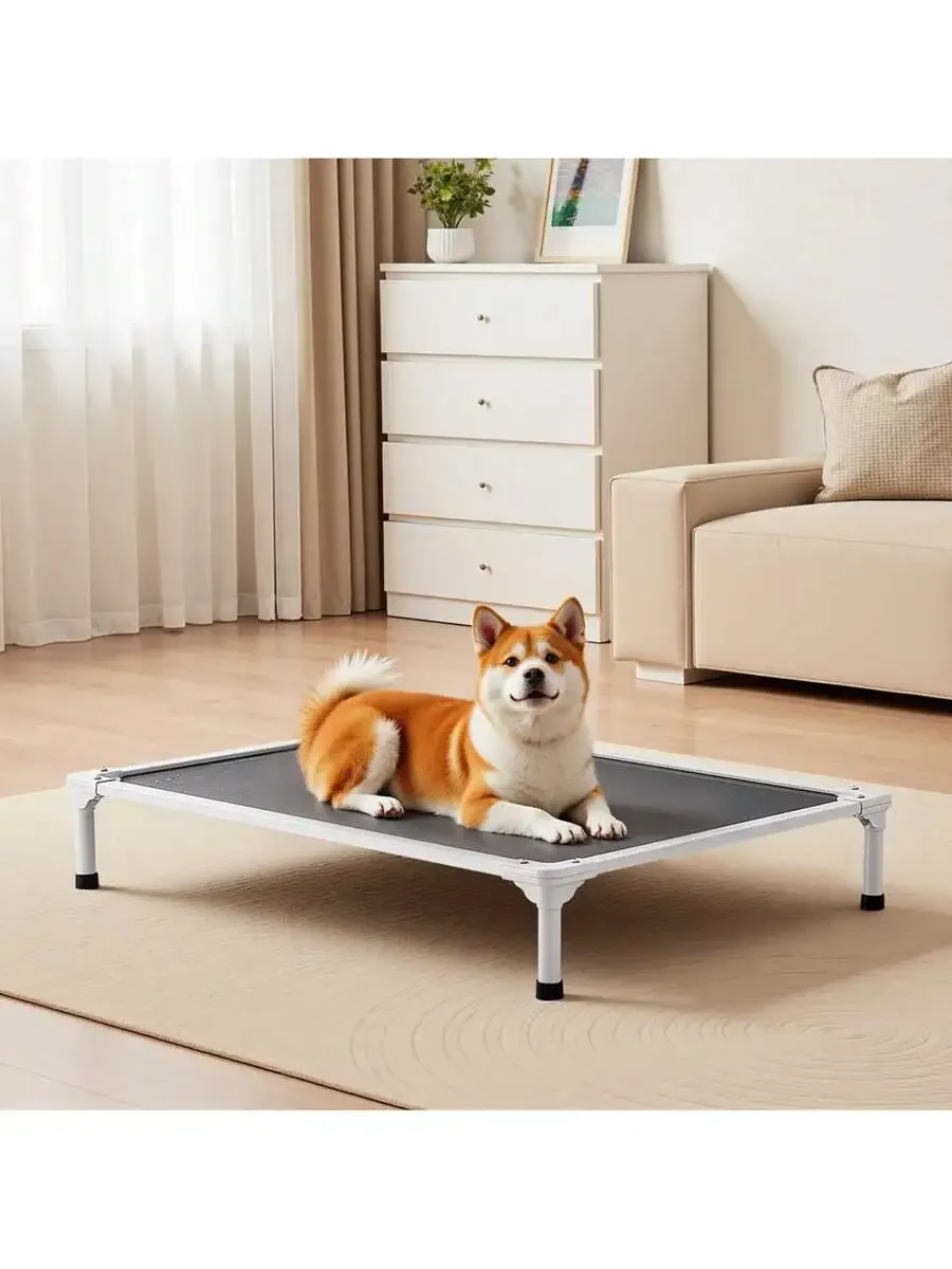 Elevated Dog Bed For Large Dogs, Portable Raised Dog Cot With Steel Metal Frame And Breathable Teslin Mesh, Indoor & Outdoor - AliExpress 15 - Image 3