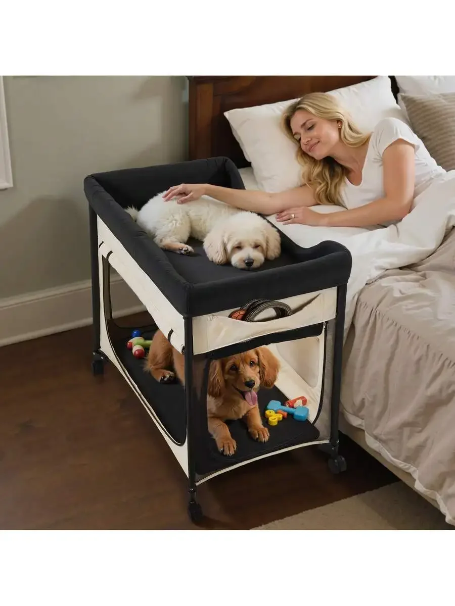 Elevated Dog Bed For Large Dogs, Portable Raised Dog Cot With Steel Metal Frame And Breathable Teslin Mesh, Indoor & Outdoor - AliExpress 15