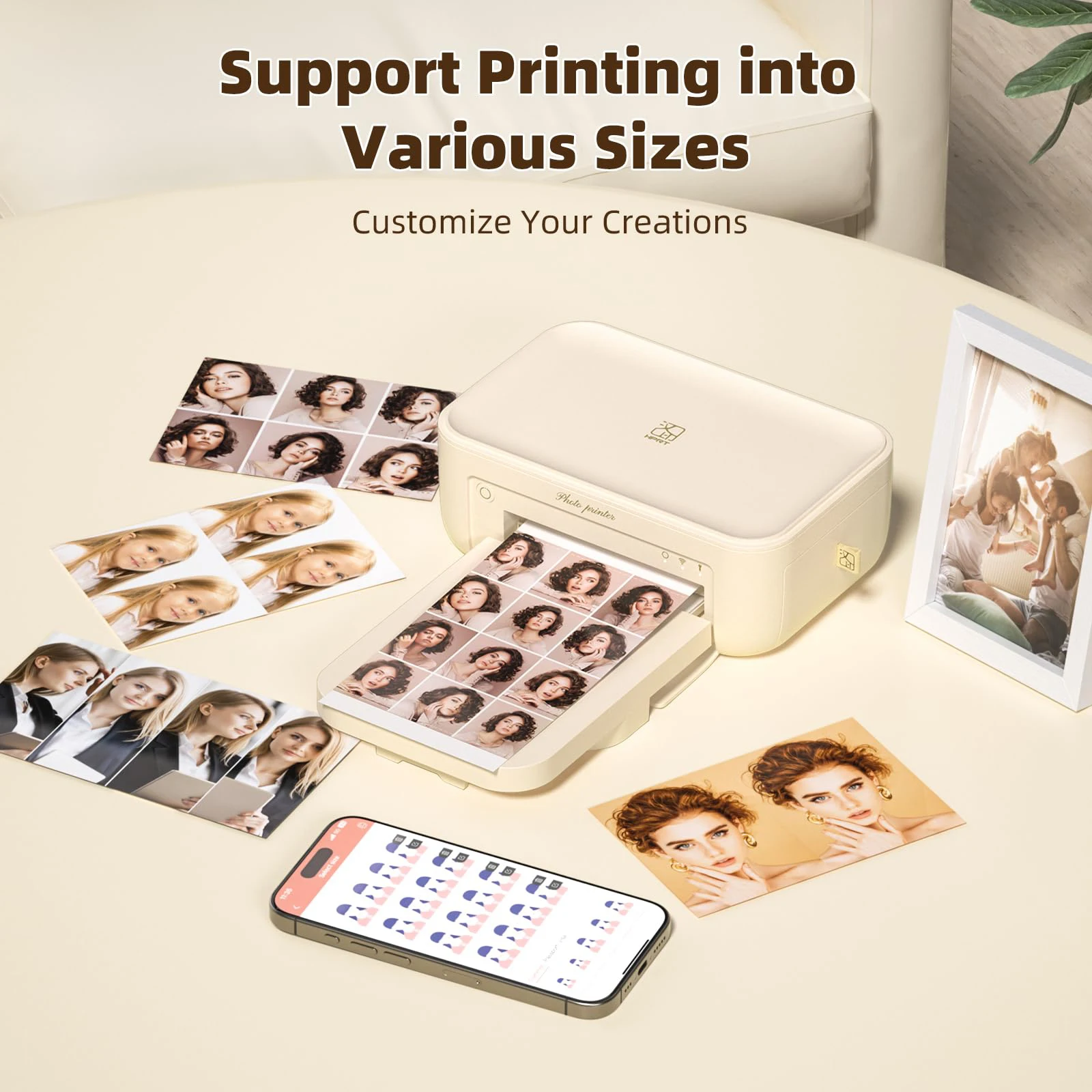 HPRT CP4100 Thermal Photo Printer 4x6 inch Bluetooth Wireless Desktop Instant Picture Printer With 20 Sheets Paper & Ribbon - Image 6