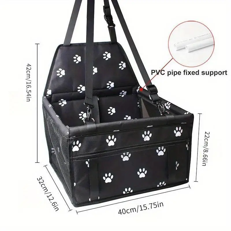 High Quality Pet Dog Car Booster Seat Small Dog Car Seat Pet Mesh Puppy Safety Belt Stable Foldable Travel Pet Dog Car Seat - AliExpress 15 - Image 2