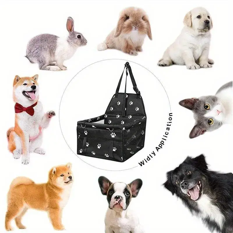 High Quality Pet Dog Car Booster Seat Small Dog Car Seat Pet Mesh Puppy Safety Belt Stable Foldable Travel Pet Dog Car Seat - AliExpress 15 - Image 4