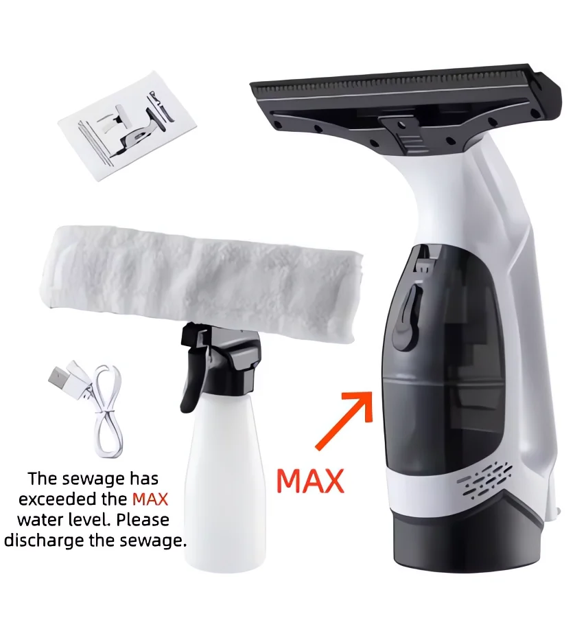 Multifunctional Electric Cordless Window Cleaner Machine White Cordless Rechargeable Automatic Portable Glass Cleaner Tools - AliExpress 15 - Image 2