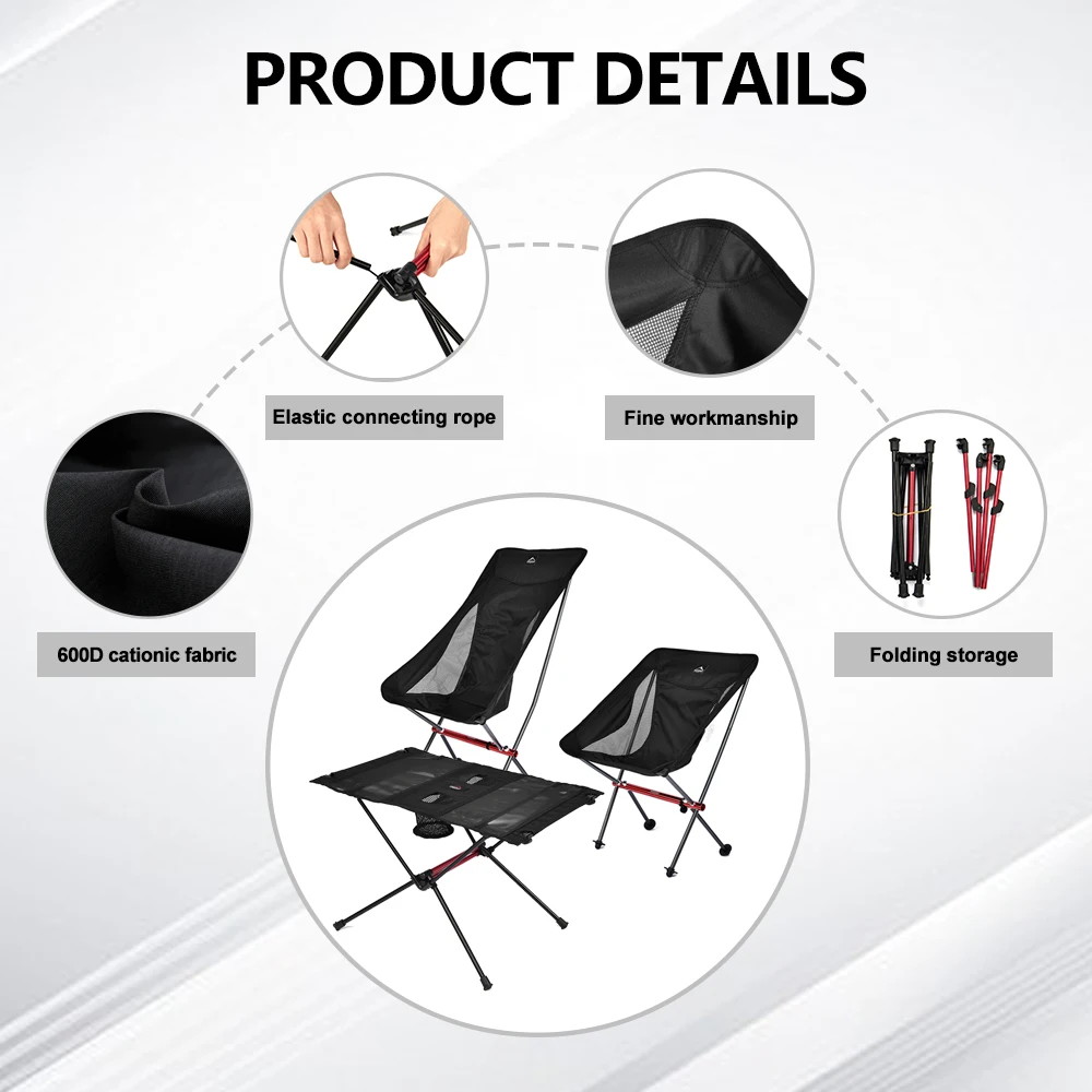 Outdoor Folding Chair Tourist Camping table Fishing Beach Longue Chair for Relaxing Foldable Leisure Travel Furniture Picnic - AliExpress 18 - Image 4