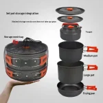 Portable Aluminum Camping Cookware Kit Lightweight Outdoor Cooking Set with Pots Pans for Hiking Picnic Travel Supplies ? - AliExpress 18