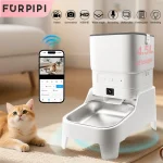 Smart Pet Feeder with 15CM Elevated Camera Tuya App Control for Busy Pet Owners FURPIPI Automatic Cats Dog Food Feeder Dispenser - AliExpress 15