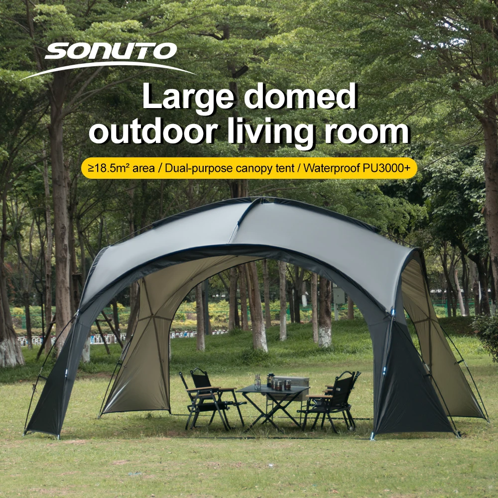 Sonuto Extra Large Dome Canopy Tent Pop-up Camping Gazebo with Mosquito Net Waterproof Sun Protection Pavilion for Outdoor Party - AliExpress 18 - Image 2