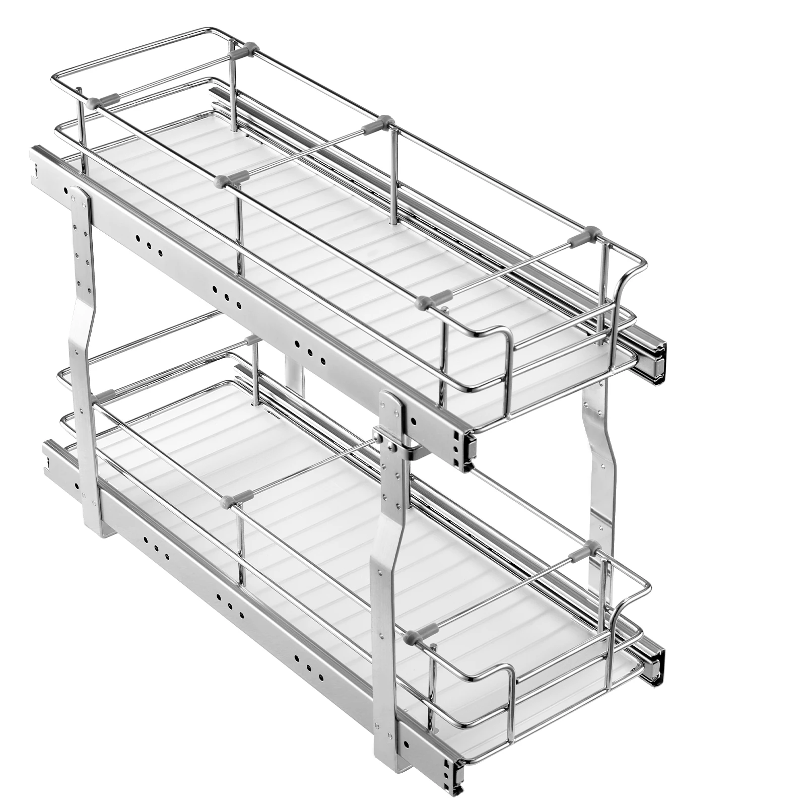 VEVOR Pull Out Cabinet Organizer Heavy Duty Slide Out Pantry Shelves Sliding Drawer Storage for Home Inside Kitchen Cabinet