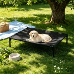 Waterproof Elevated Dog Cot Bed Cooling Raised Pet Bed Breathable Oxford Fabric Indoor Outdoor Use For All Dog Sizes - AliExpress 15