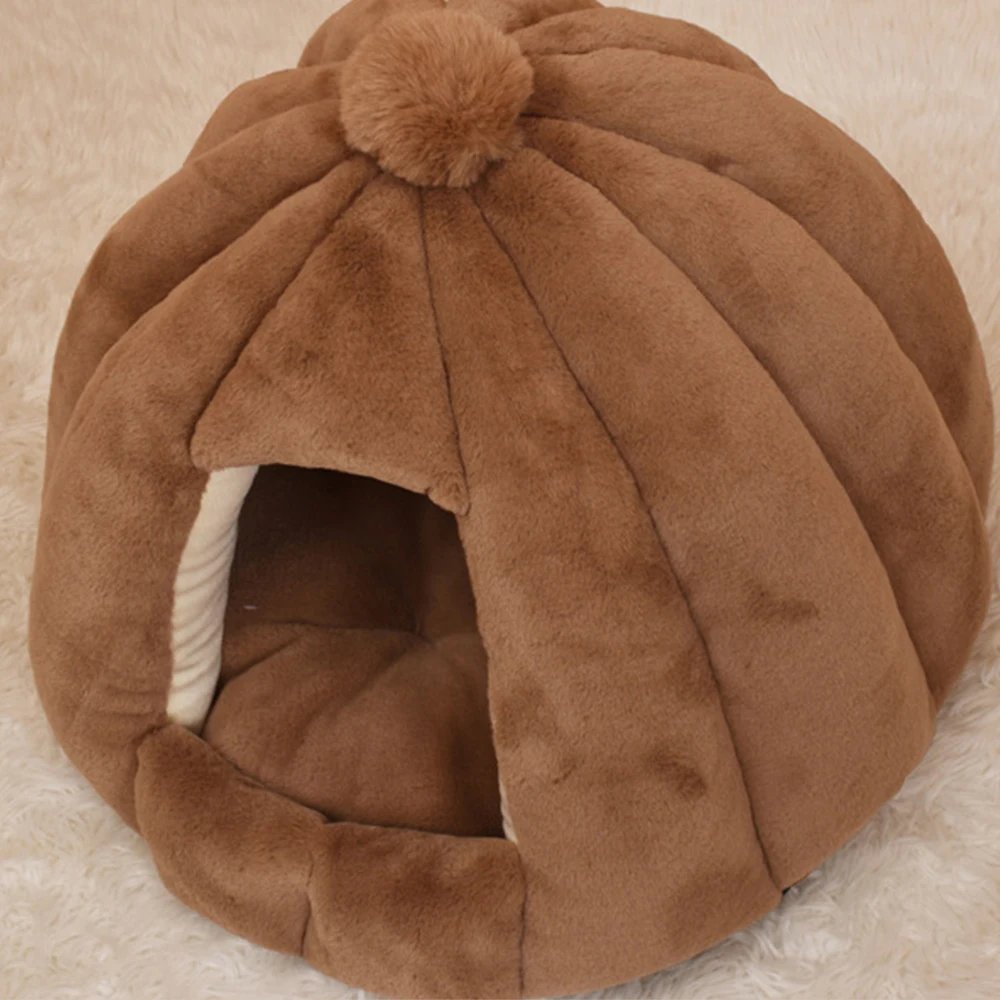 Wholesale Warm Detachable Plush Cat House Bed Indoor - AliExpress 15 - Image 4