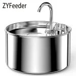 ZYFeeder 2.2L/74oz Cat Automatic Water Fountain Stainless Steel Cat and Dog Pet Drinking Bowl Water Dispenser ( No 5V 1A Plug） - AliExpress 15
